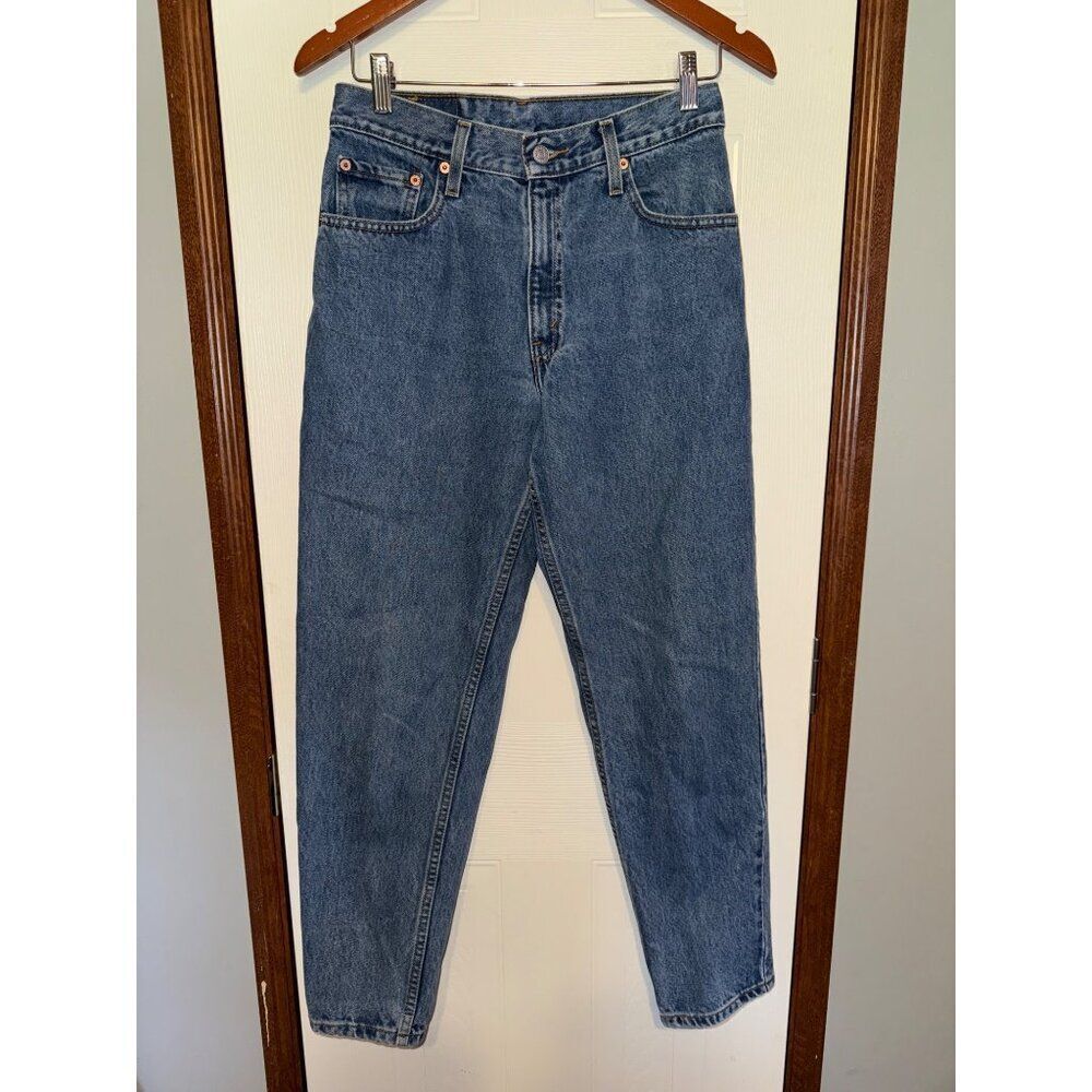 Levi’s Vintage 1999 550 Relaxed Fit Tapered Leg Mom Jeans Size 9 Jr Short - Picture 1 of 9